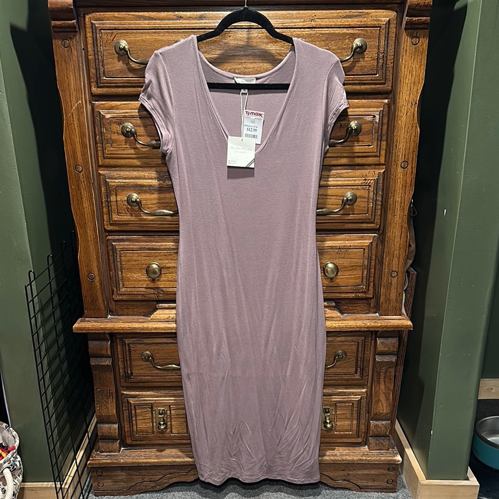 Women’s Body Con Midi Purple Dress